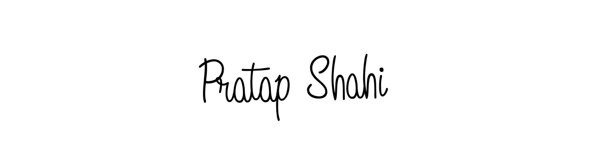 You should practise on your own different ways (Angelique-Rose-font-FFP) to write your name (Pratap Shahi) in signature. don't let someone else do it for you. Pratap Shahi signature style 5 images and pictures png