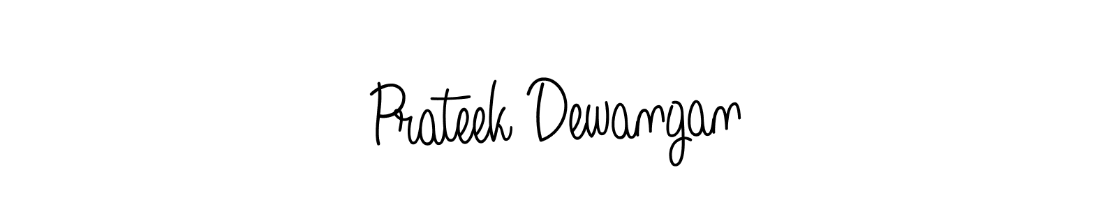 Also we have Prateek Dewangan name is the best signature style. Create professional handwritten signature collection using Angelique-Rose-font-FFP autograph style. Prateek Dewangan signature style 5 images and pictures png