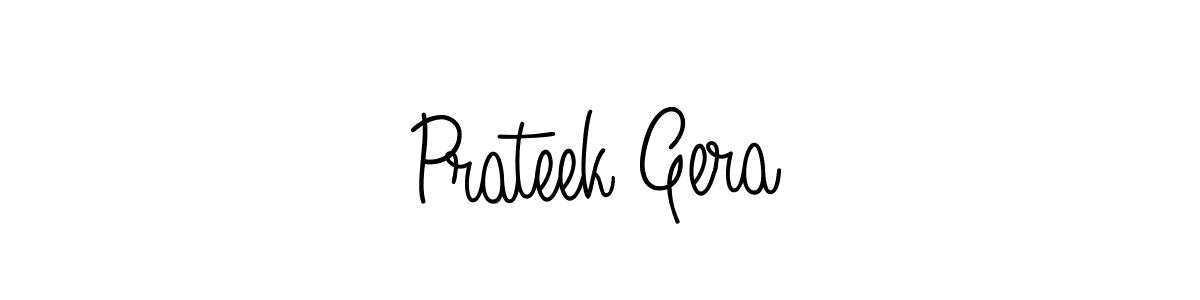 Use a signature maker to create a handwritten signature online. With this signature software, you can design (Angelique-Rose-font-FFP) your own signature for name Prateek Gera. Prateek Gera signature style 5 images and pictures png