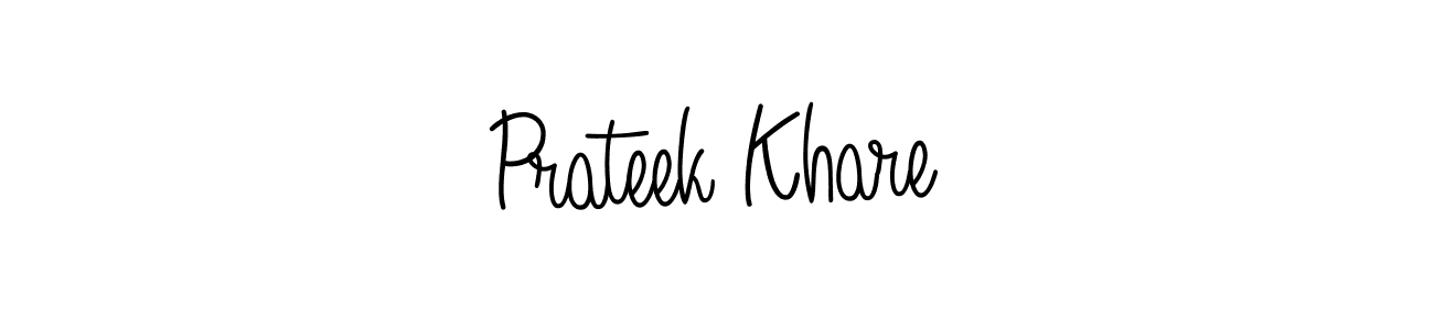 Prateek Khare stylish signature style. Best Handwritten Sign (Angelique-Rose-font-FFP) for my name. Handwritten Signature Collection Ideas for my name Prateek Khare. Prateek Khare signature style 5 images and pictures png