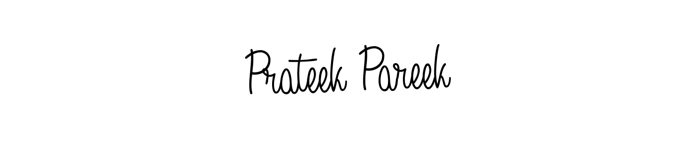 Design your own signature with our free online signature maker. With this signature software, you can create a handwritten (Angelique-Rose-font-FFP) signature for name Prateek Pareek. Prateek Pareek signature style 5 images and pictures png