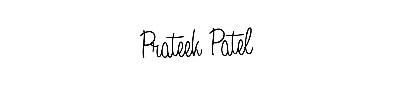 Design your own signature with our free online signature maker. With this signature software, you can create a handwritten (Angelique-Rose-font-FFP) signature for name Prateek Patel. Prateek Patel signature style 5 images and pictures png