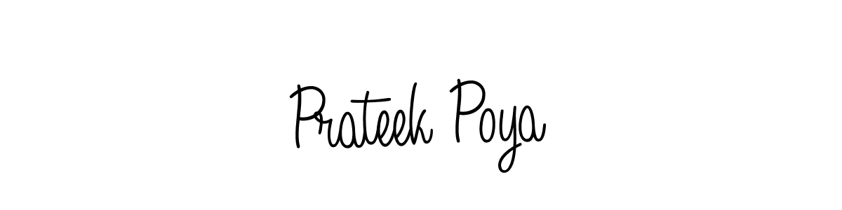 Make a beautiful signature design for name Prateek Poya. Use this online signature maker to create a handwritten signature for free. Prateek Poya signature style 5 images and pictures png