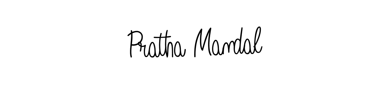 You should practise on your own different ways (Angelique-Rose-font-FFP) to write your name (Pratha Mandal) in signature. don't let someone else do it for you. Pratha Mandal signature style 5 images and pictures png