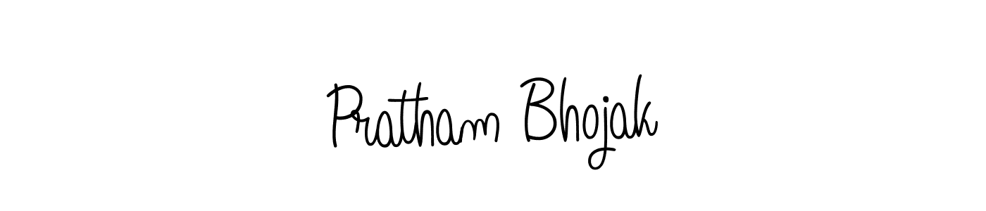 Pratham Bhojak stylish signature style. Best Handwritten Sign (Angelique-Rose-font-FFP) for my name. Handwritten Signature Collection Ideas for my name Pratham Bhojak. Pratham Bhojak signature style 5 images and pictures png