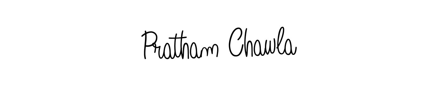 Use a signature maker to create a handwritten signature online. With this signature software, you can design (Angelique-Rose-font-FFP) your own signature for name Pratham Chawla. Pratham Chawla signature style 5 images and pictures png