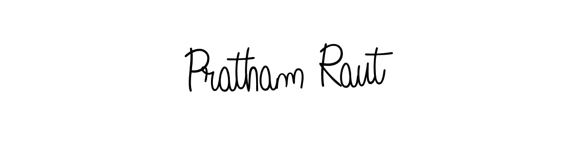 Use a signature maker to create a handwritten signature online. With this signature software, you can design (Angelique-Rose-font-FFP) your own signature for name Pratham Raut. Pratham Raut signature style 5 images and pictures png