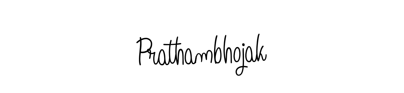 You should practise on your own different ways (Angelique-Rose-font-FFP) to write your name (Prathambhojak) in signature. don't let someone else do it for you. Prathambhojak signature style 5 images and pictures png