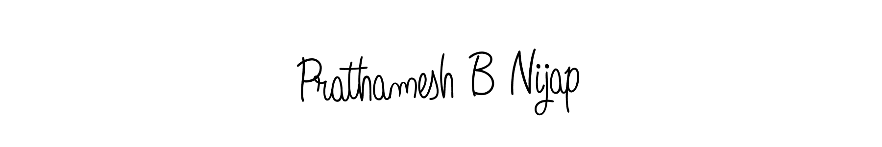 How to make Prathamesh B Nijap signature? Angelique-Rose-font-FFP is a professional autograph style. Create handwritten signature for Prathamesh B Nijap name. Prathamesh B Nijap signature style 5 images and pictures png