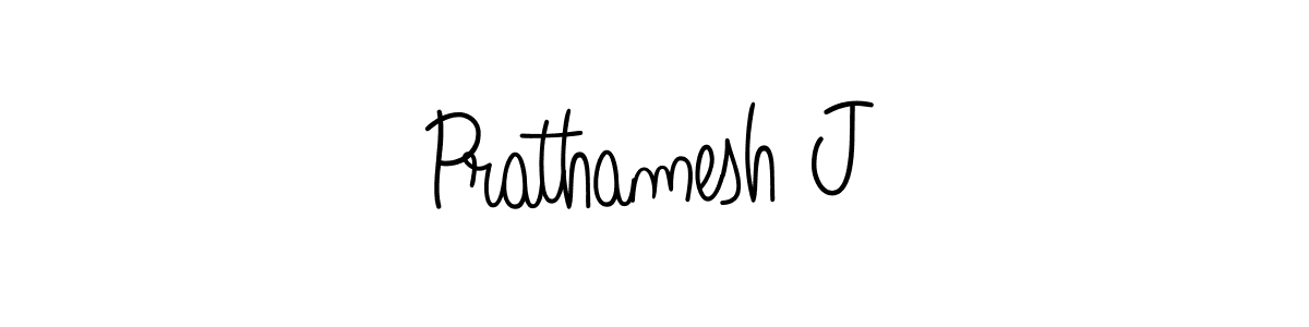 Also we have Prathamesh J name is the best signature style. Create professional handwritten signature collection using Angelique-Rose-font-FFP autograph style. Prathamesh J signature style 5 images and pictures png