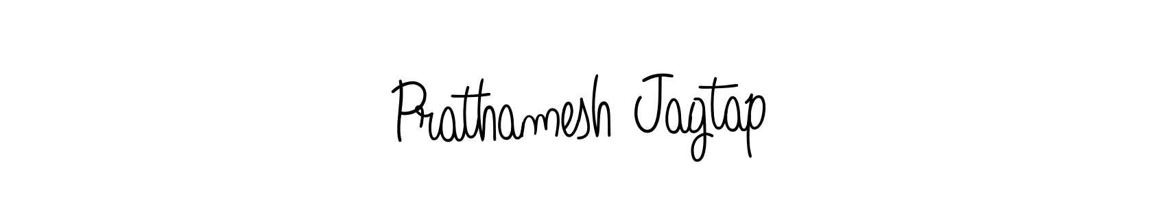 Create a beautiful signature design for name Prathamesh Jagtap. With this signature (Angelique-Rose-font-FFP) fonts, you can make a handwritten signature for free. Prathamesh Jagtap signature style 5 images and pictures png