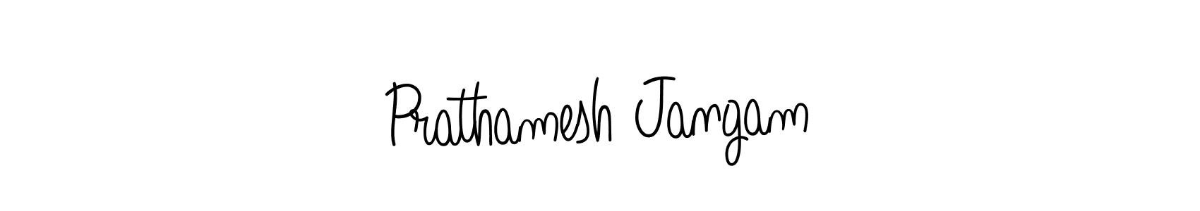 Make a beautiful signature design for name Prathamesh Jangam. With this signature (Angelique-Rose-font-FFP) style, you can create a handwritten signature for free. Prathamesh Jangam signature style 5 images and pictures png