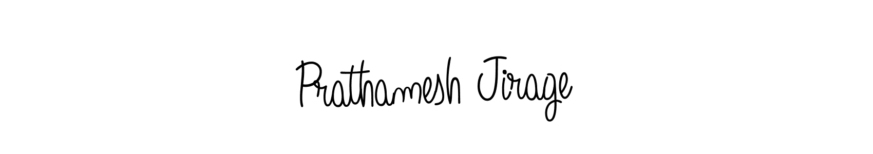 Design your own signature with our free online signature maker. With this signature software, you can create a handwritten (Angelique-Rose-font-FFP) signature for name Prathamesh Jirage. Prathamesh Jirage signature style 5 images and pictures png