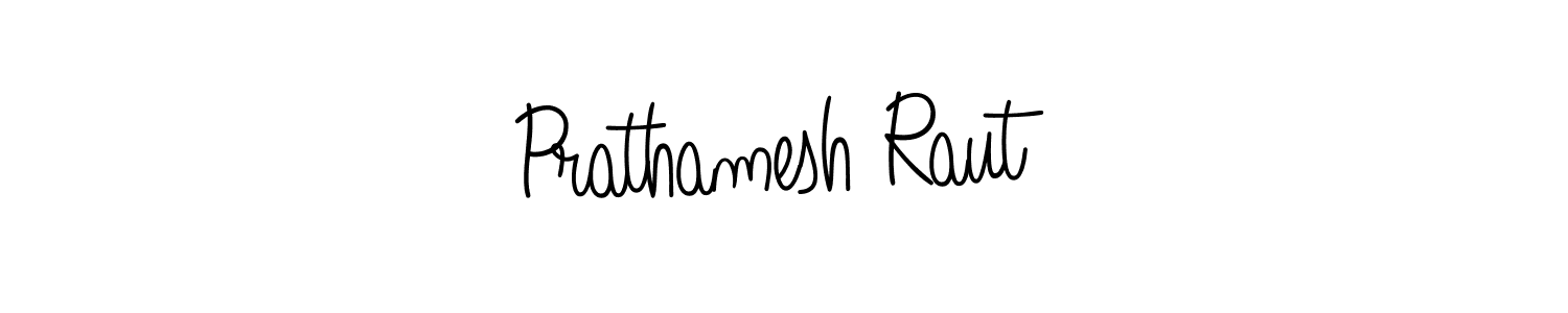 How to make Prathamesh Raut name signature. Use Angelique-Rose-font-FFP style for creating short signs online. This is the latest handwritten sign. Prathamesh Raut signature style 5 images and pictures png