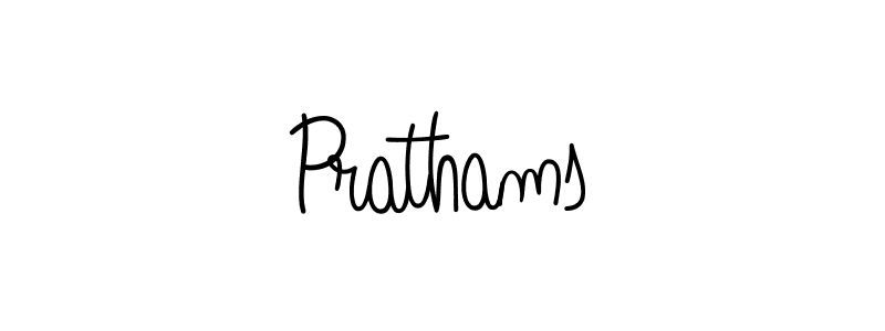 Use a signature maker to create a handwritten signature online. With this signature software, you can design (Angelique-Rose-font-FFP) your own signature for name Prathams. Prathams signature style 5 images and pictures png
