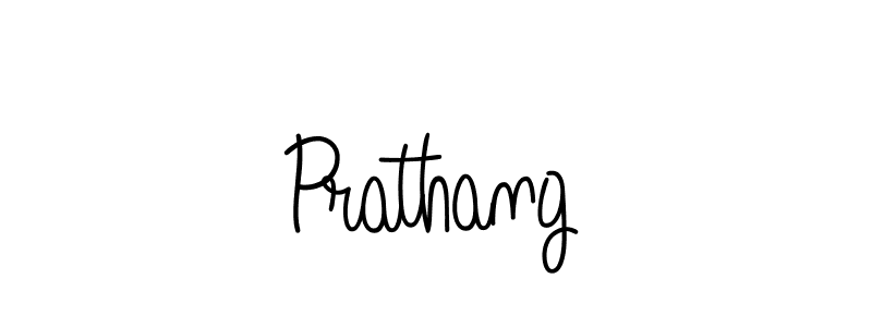 Use a signature maker to create a handwritten signature online. With this signature software, you can design (Angelique-Rose-font-FFP) your own signature for name Prathang. Prathang signature style 5 images and pictures png