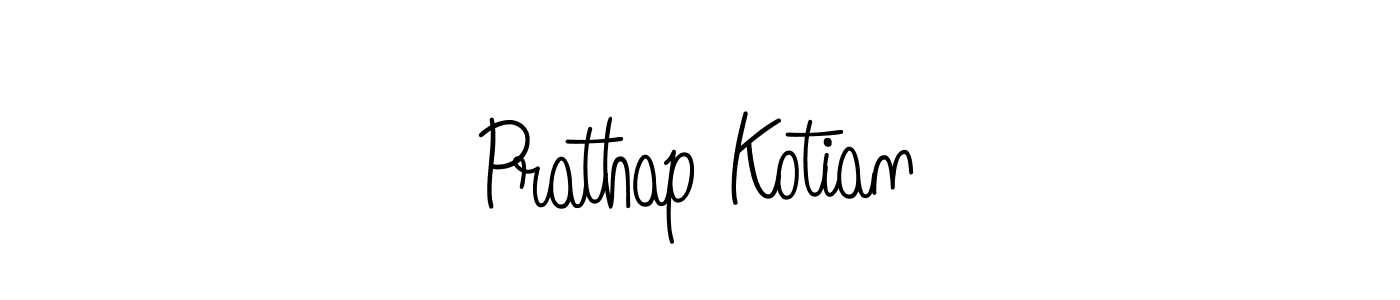You should practise on your own different ways (Angelique-Rose-font-FFP) to write your name (Prathap Kotian) in signature. don't let someone else do it for you. Prathap Kotian signature style 5 images and pictures png