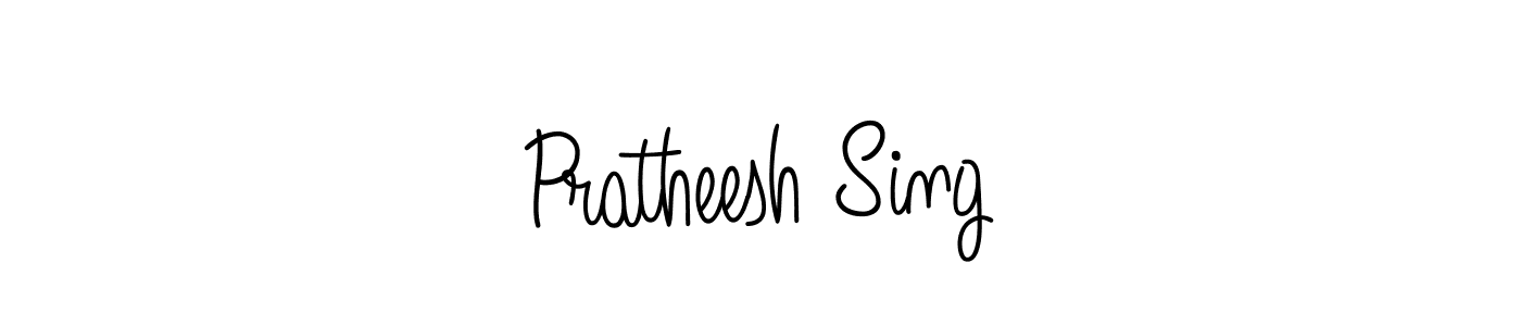 How to make Pratheesh Sing name signature. Use Angelique-Rose-font-FFP style for creating short signs online. This is the latest handwritten sign. Pratheesh Sing signature style 5 images and pictures png