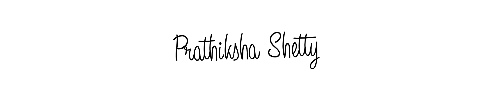 Use a signature maker to create a handwritten signature online. With this signature software, you can design (Angelique-Rose-font-FFP) your own signature for name Prathiksha Shetty. Prathiksha Shetty signature style 5 images and pictures png