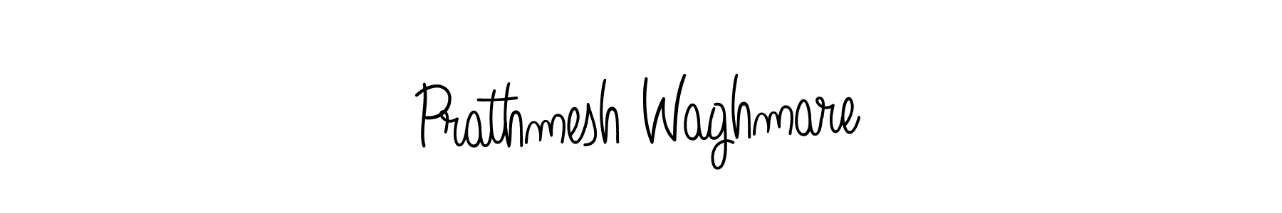 How to make Prathmesh Waghmare name signature. Use Angelique-Rose-font-FFP style for creating short signs online. This is the latest handwritten sign. Prathmesh Waghmare signature style 5 images and pictures png
