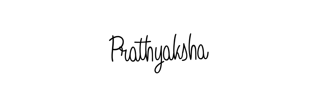 Make a beautiful signature design for name Prathyaksha. With this signature (Angelique-Rose-font-FFP) style, you can create a handwritten signature for free. Prathyaksha signature style 5 images and pictures png