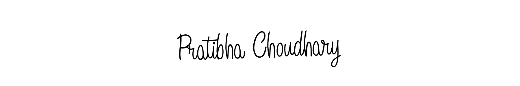 Design your own signature with our free online signature maker. With this signature software, you can create a handwritten (Angelique-Rose-font-FFP) signature for name Pratibha Choudhary. Pratibha Choudhary signature style 5 images and pictures png