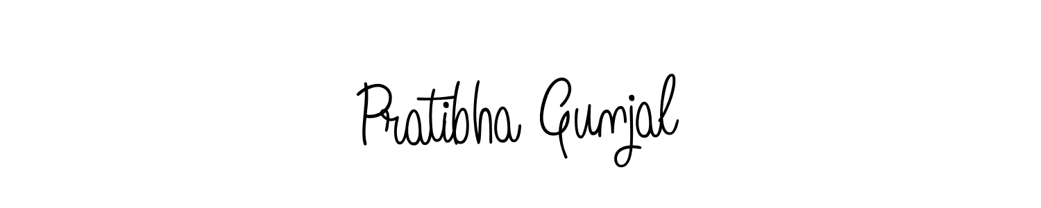 Design your own signature with our free online signature maker. With this signature software, you can create a handwritten (Angelique-Rose-font-FFP) signature for name Pratibha Gunjal. Pratibha Gunjal signature style 5 images and pictures png