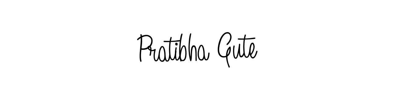 Design your own signature with our free online signature maker. With this signature software, you can create a handwritten (Angelique-Rose-font-FFP) signature for name Pratibha Gute. Pratibha Gute signature style 5 images and pictures png