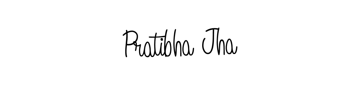 Make a beautiful signature design for name Pratibha Jha. With this signature (Angelique-Rose-font-FFP) style, you can create a handwritten signature for free. Pratibha Jha signature style 5 images and pictures png