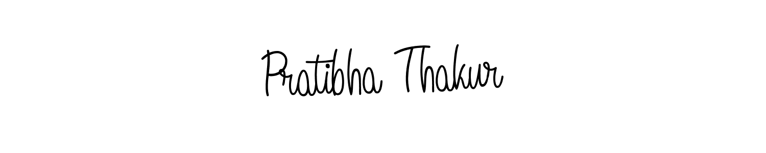 Use a signature maker to create a handwritten signature online. With this signature software, you can design (Angelique-Rose-font-FFP) your own signature for name Pratibha Thakur. Pratibha Thakur signature style 5 images and pictures png