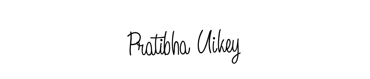 Use a signature maker to create a handwritten signature online. With this signature software, you can design (Angelique-Rose-font-FFP) your own signature for name Pratibha Uikey. Pratibha Uikey signature style 5 images and pictures png