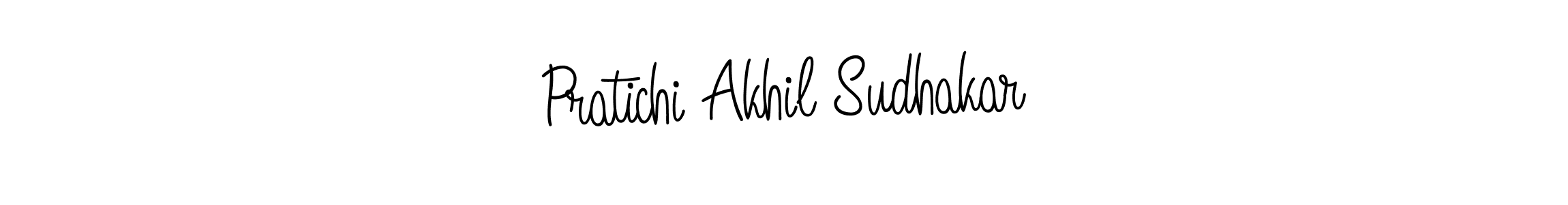 You can use this online signature creator to create a handwritten signature for the name Pratichi Akhil Sudhakar. This is the best online autograph maker. Pratichi Akhil Sudhakar signature style 5 images and pictures png
