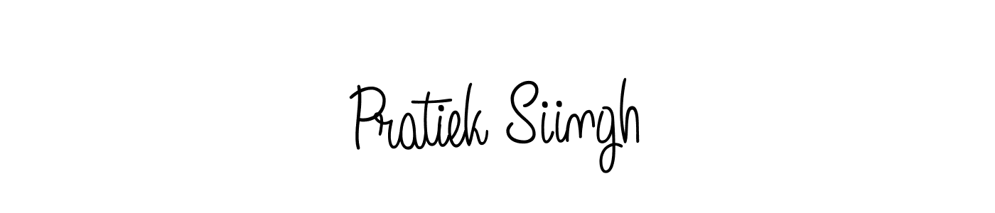 Make a short Pratiek Siingh signature style. Manage your documents anywhere anytime using Angelique-Rose-font-FFP. Create and add eSignatures, submit forms, share and send files easily. Pratiek Siingh signature style 5 images and pictures png