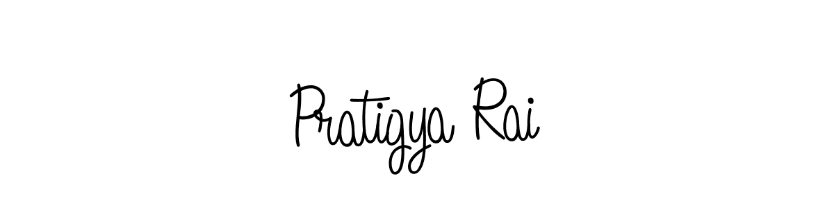 How to make Pratigya Rai signature? Angelique-Rose-font-FFP is a professional autograph style. Create handwritten signature for Pratigya Rai name. Pratigya Rai signature style 5 images and pictures png