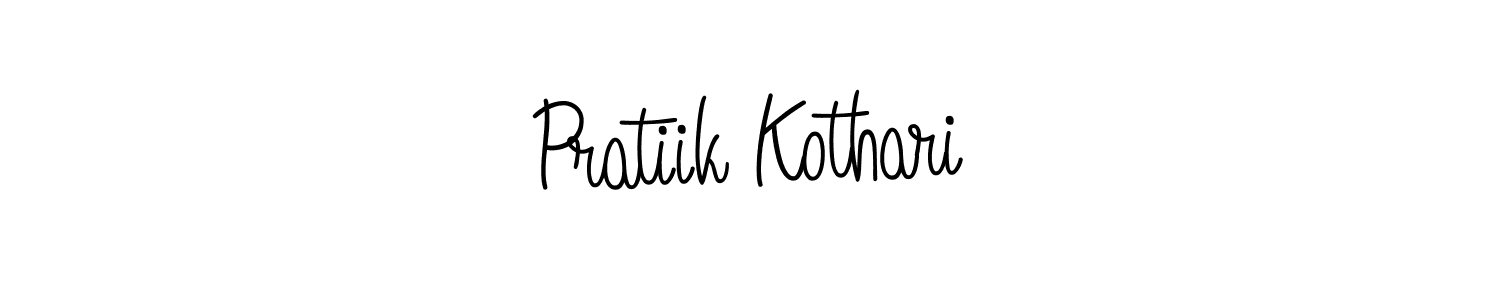 How to make Pratiik Kothari signature? Angelique-Rose-font-FFP is a professional autograph style. Create handwritten signature for Pratiik Kothari name. Pratiik Kothari signature style 5 images and pictures png