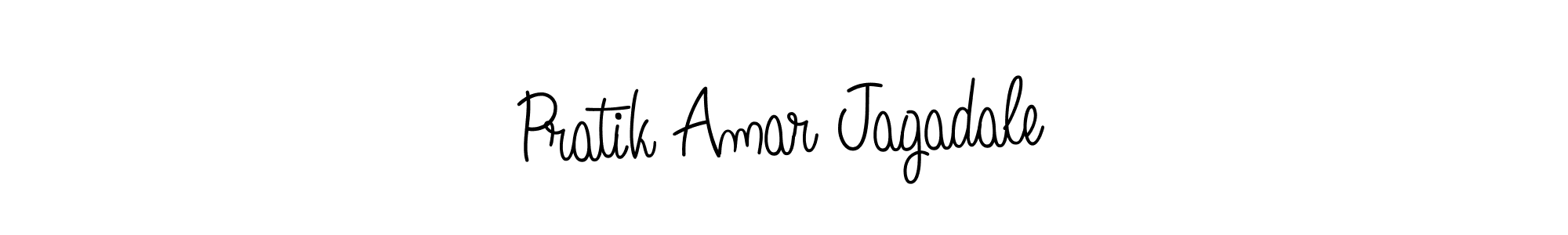 Make a beautiful signature design for name Pratik Amar Jagadale. With this signature (Angelique-Rose-font-FFP) style, you can create a handwritten signature for free. Pratik Amar Jagadale signature style 5 images and pictures png