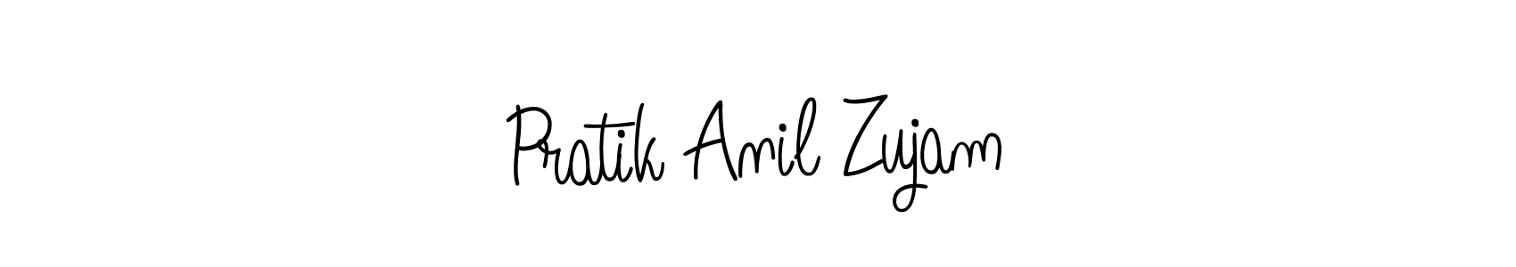 Best and Professional Signature Style for Pratik Anil Zujam. Angelique-Rose-font-FFP Best Signature Style Collection. Pratik Anil Zujam signature style 5 images and pictures png