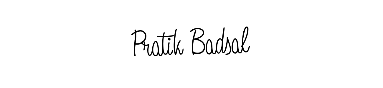 Create a beautiful signature design for name Pratik Badsal. With this signature (Angelique-Rose-font-FFP) fonts, you can make a handwritten signature for free. Pratik Badsal signature style 5 images and pictures png