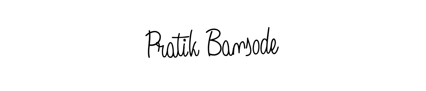 Make a beautiful signature design for name Pratik Bansode. With this signature (Angelique-Rose-font-FFP) style, you can create a handwritten signature for free. Pratik Bansode signature style 5 images and pictures png