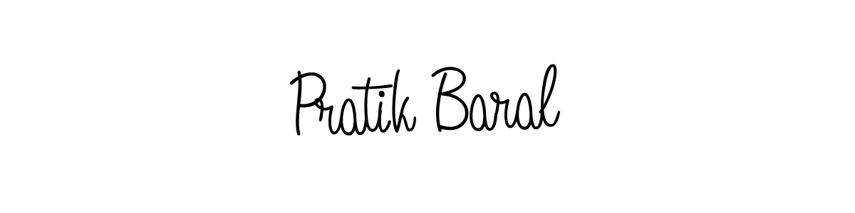 Make a beautiful signature design for name Pratik Baral. With this signature (Angelique-Rose-font-FFP) style, you can create a handwritten signature for free. Pratik Baral signature style 5 images and pictures png