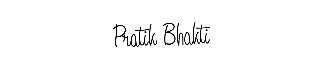 How to make Pratik Bhakti name signature. Use Angelique-Rose-font-FFP style for creating short signs online. This is the latest handwritten sign. Pratik Bhakti signature style 5 images and pictures png