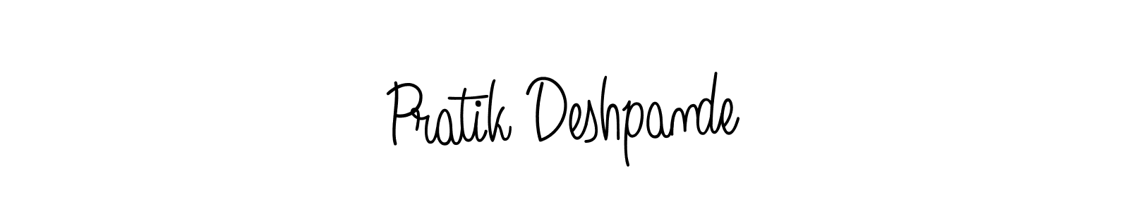 You should practise on your own different ways (Angelique-Rose-font-FFP) to write your name (Pratik Deshpande) in signature. don't let someone else do it for you. Pratik Deshpande signature style 5 images and pictures png