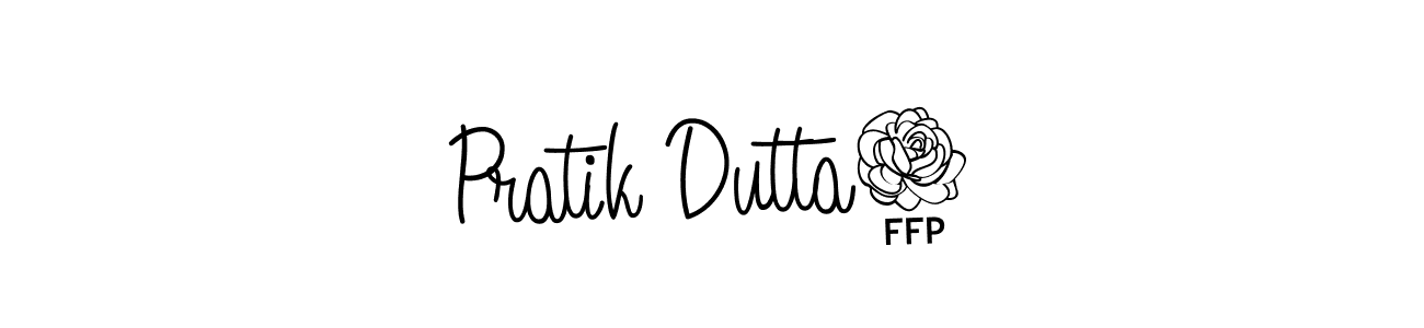 Use a signature maker to create a handwritten signature online. With this signature software, you can design (Angelique-Rose-font-FFP) your own signature for name Pratik Dutta8. Pratik Dutta8 signature style 5 images and pictures png