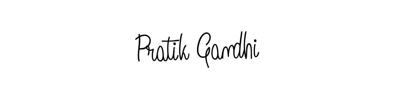 The best way (Angelique-Rose-font-FFP) to make a short signature is to pick only two or three words in your name. The name Pratik Gandhi include a total of six letters. For converting this name. Pratik Gandhi signature style 5 images and pictures png