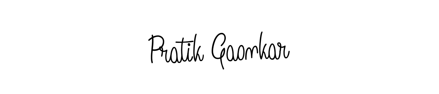 Angelique-Rose-font-FFP is a professional signature style that is perfect for those who want to add a touch of class to their signature. It is also a great choice for those who want to make their signature more unique. Get Pratik Gaonkar name to fancy signature for free. Pratik Gaonkar signature style 5 images and pictures png