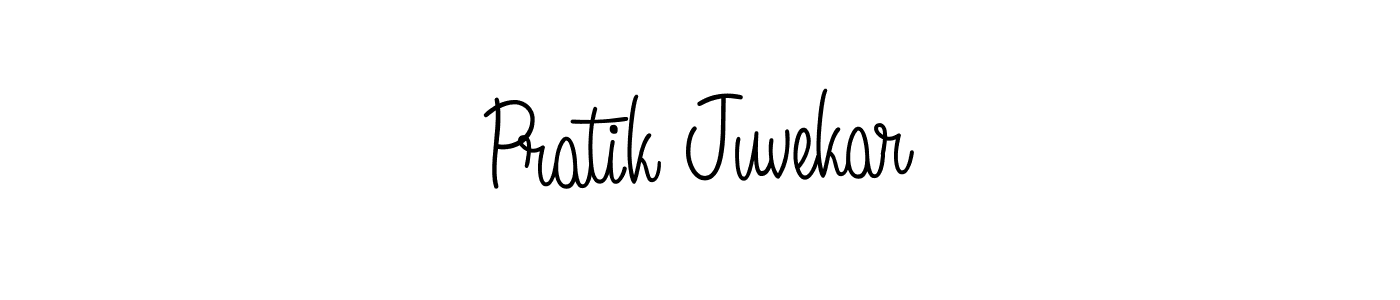 You should practise on your own different ways (Angelique-Rose-font-FFP) to write your name (Pratik Juvekar) in signature. don't let someone else do it for you. Pratik Juvekar signature style 5 images and pictures png