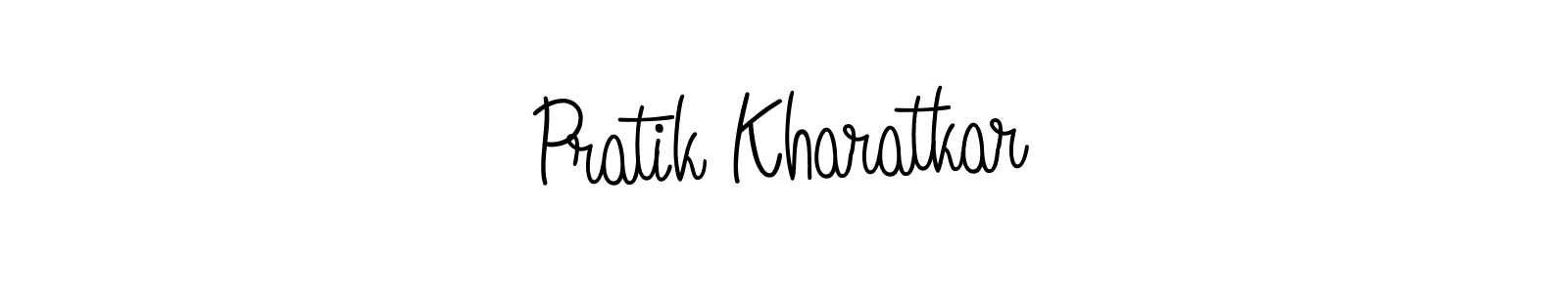 Create a beautiful signature design for name Pratik Kharatkar. With this signature (Angelique-Rose-font-FFP) fonts, you can make a handwritten signature for free. Pratik Kharatkar signature style 5 images and pictures png