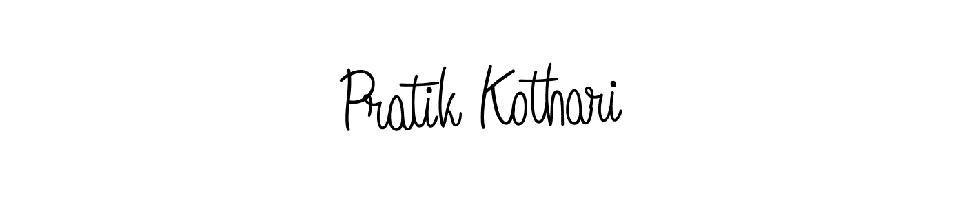 How to make Pratik Kothari name signature. Use Angelique-Rose-font-FFP style for creating short signs online. This is the latest handwritten sign. Pratik Kothari signature style 5 images and pictures png