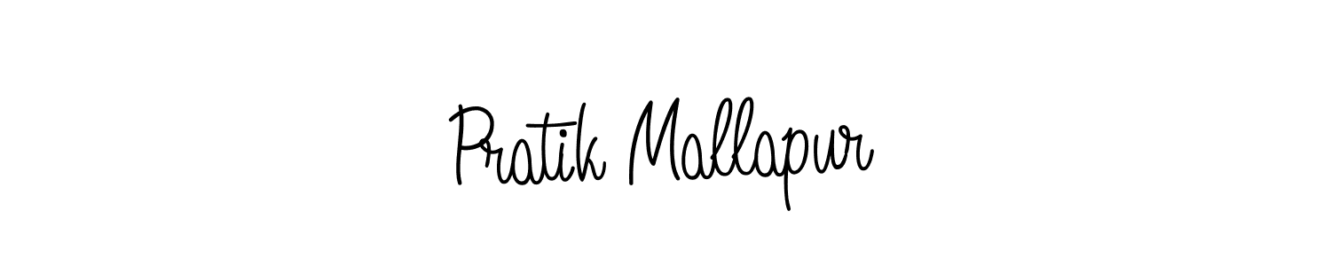 Also we have Pratik Mallapur name is the best signature style. Create professional handwritten signature collection using Angelique-Rose-font-FFP autograph style. Pratik Mallapur signature style 5 images and pictures png