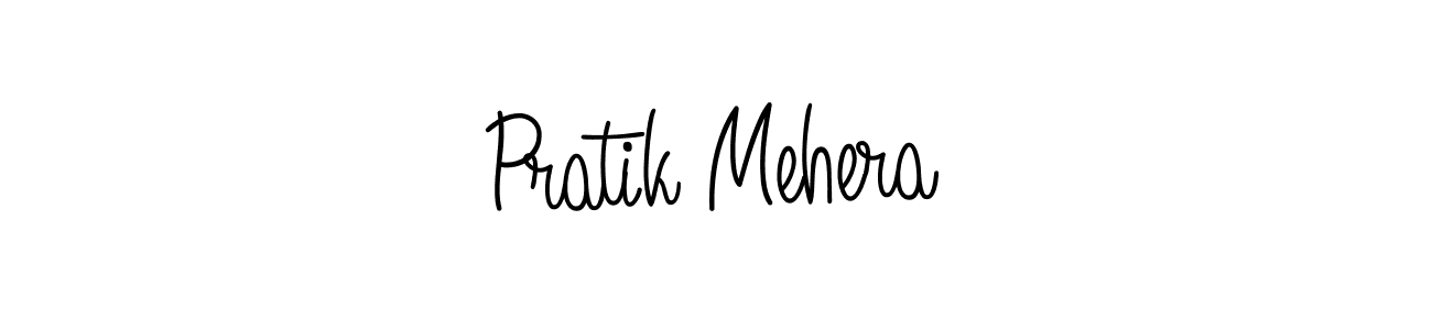 Use a signature maker to create a handwritten signature online. With this signature software, you can design (Angelique-Rose-font-FFP) your own signature for name Pratik Mehera. Pratik Mehera signature style 5 images and pictures png